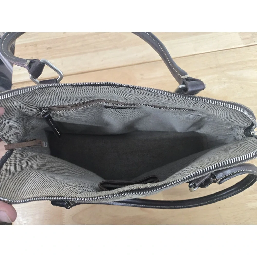 Dooney & Bourke Signature Donegal DB Gray Large Dome Satchel‎ Purse
